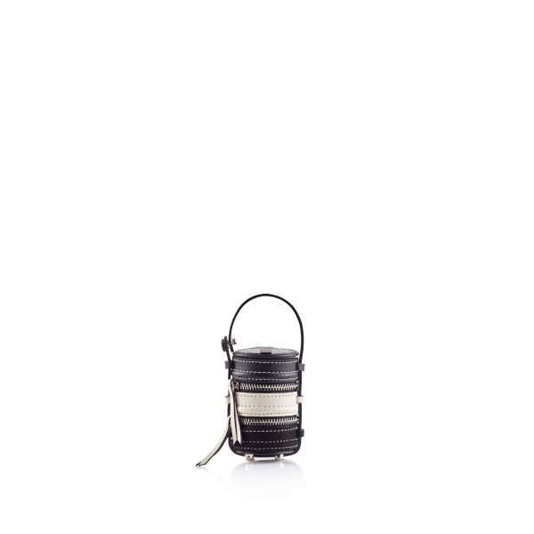Nasha Mekraksavanich Tiny Pinto | Squid Ink - Nasha Black - Architectural Luxury Bag at Coveti