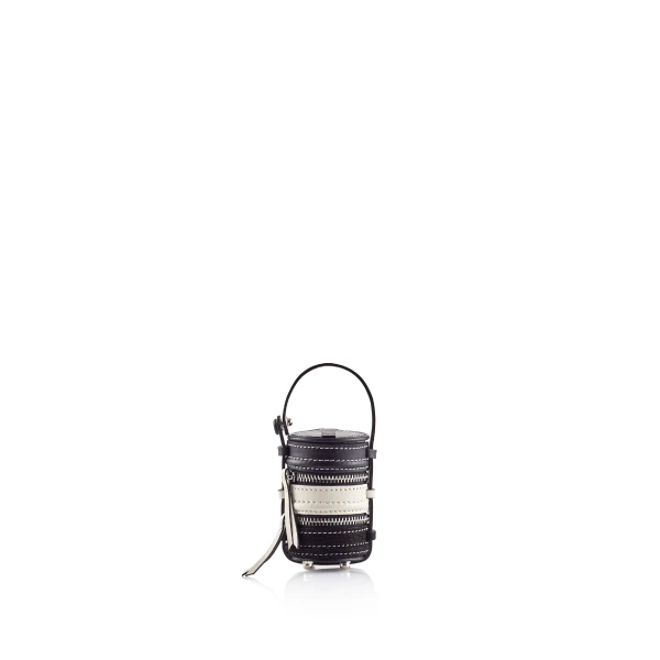Nasha Mekraksavanich Tiny Pinto | Squid Ink - Nasha Black - Architectural Luxury Bag at Coveti
