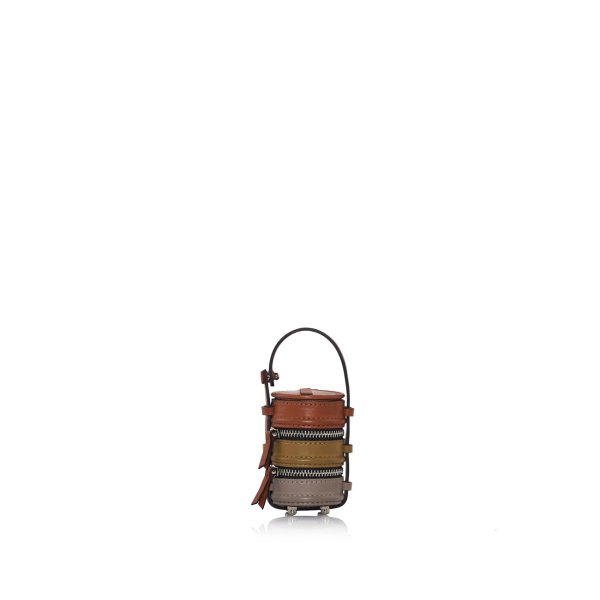 Nasha Mekraksavanich Tiny Pinto | Trio Brick - Nasha Multicolour - Architectural Luxury Bag at Coveti