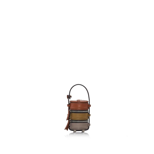 Nasha Mekraksavanich Tiny Pinto | Trio Brick - Nasha Multicolour - Architectural Luxury Bag at Coveti