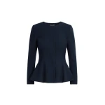 Oscar de la Renta Peplum Wool-Blend Jacket - Jackets - American Luxury Evening Wear at Coveti