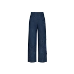 Oscar de la Renta Porcelain Flower Cutout Denim Pant - Pants - American Luxury Evening Wear at Coveti