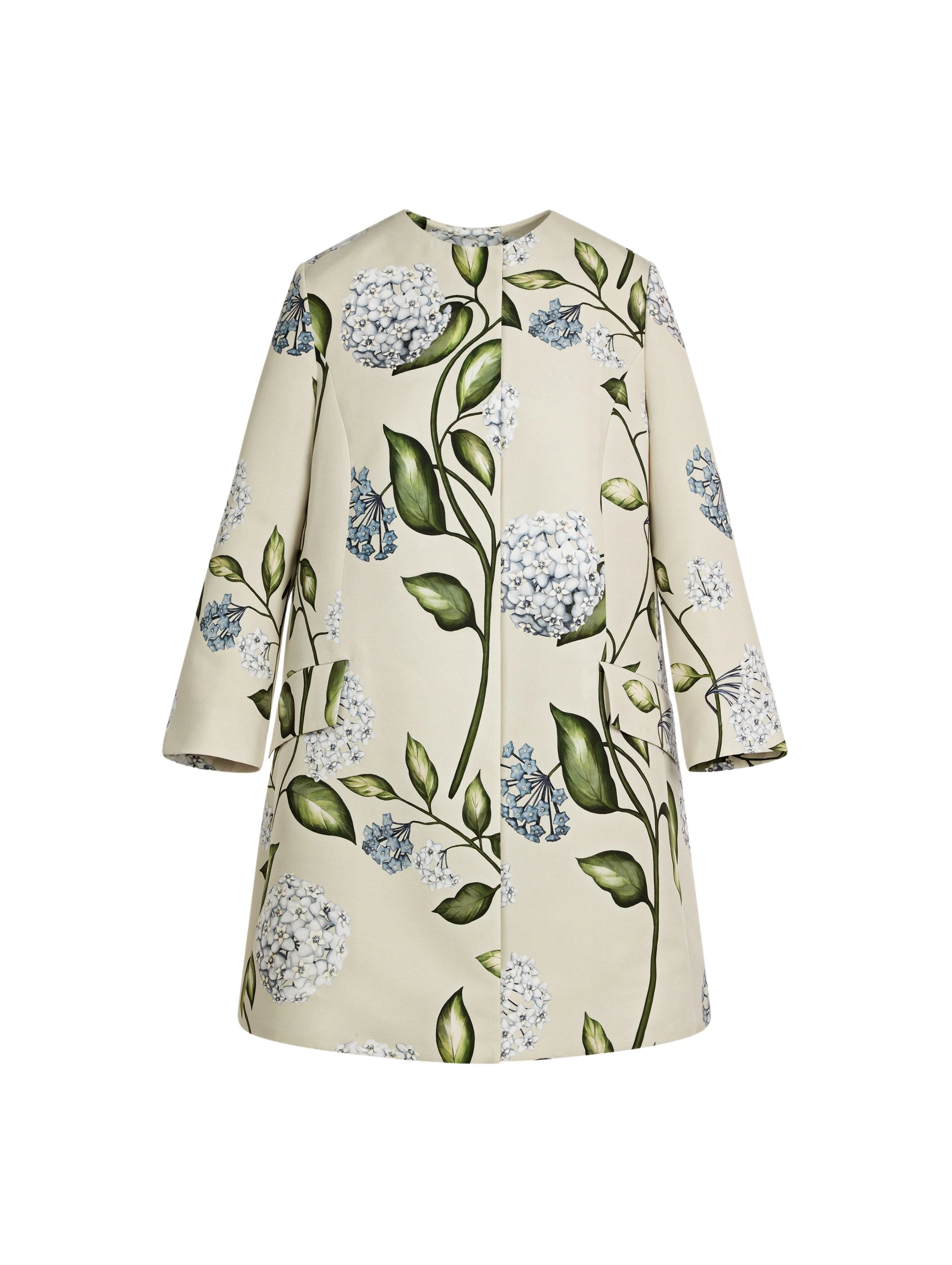 Porcelain-Flower-Faille-Coat-Oscar-de-la-Renta-Coats58504_nobg Oscar de la Renta Porcelain Flower Faille Coat - Coats - American Luxury Evening Wear at Coveti