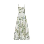 Oscar de la Renta Porcelain Flower Guipure Cocktail Dress - Dresses - American Luxury Evening Wear at Coveti