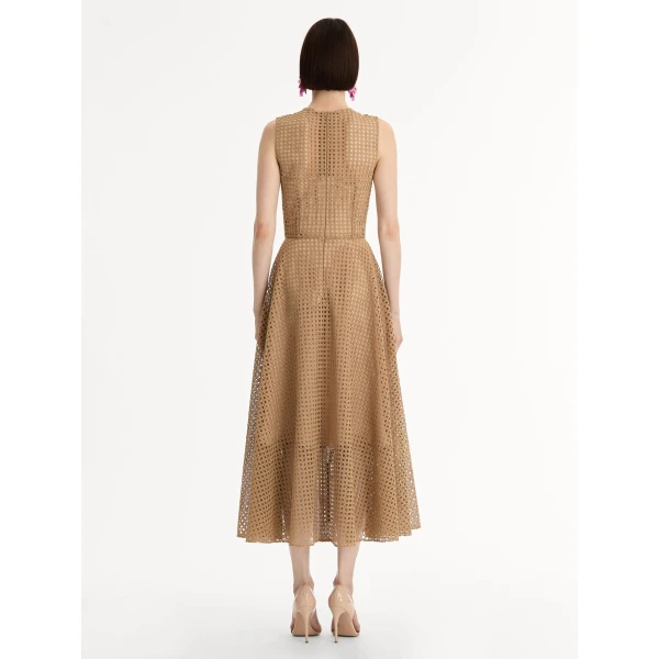 Oscar de la Renta Porcelain Flower Lattice Dress - Dresses - American Luxury Evening Wear at Coveti