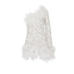 Rachel Gilbert Alby Mini Dress - Rachel Gilbert Ivory - Australian Luxury Evening Wear at Coveti