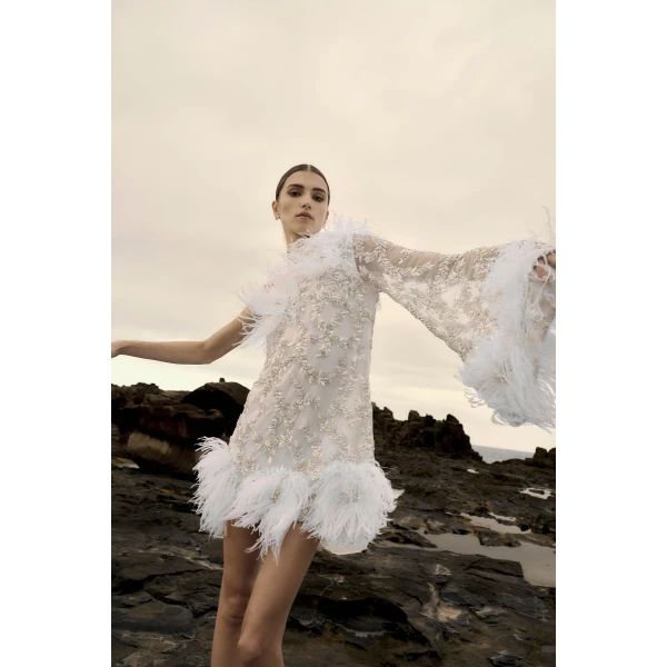 Rachel Gilbert Alby Mini Dress, view 3
