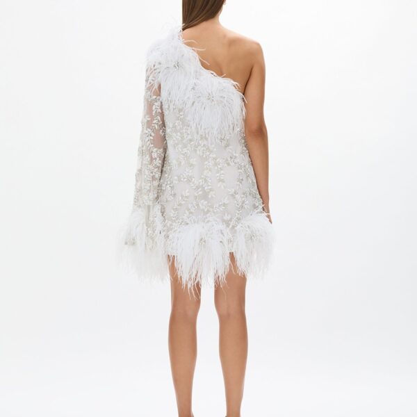 Rachel Gilbert Alby Mini Dress - Rachel Gilbert Ivory - Australian Luxury Evening Wear at Coveti