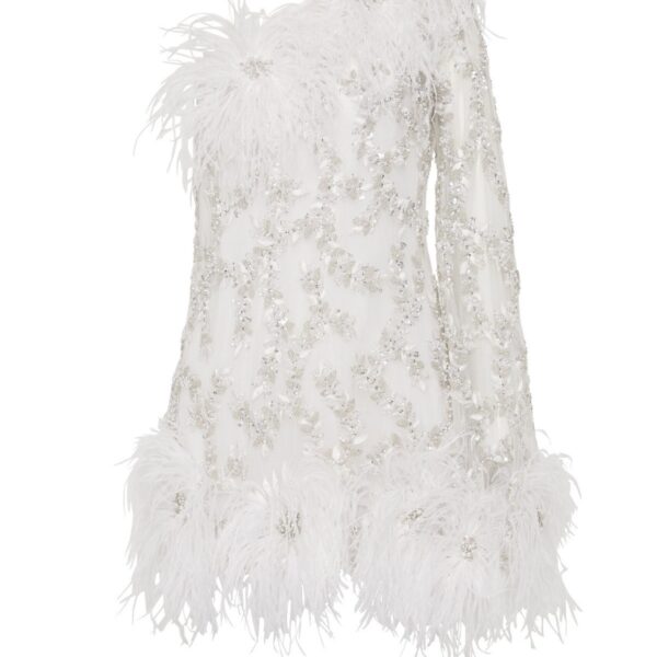Rachel Gilbert Alby Mini Dress - Rachel Gilbert Ivory - Australian Luxury Evening Wear at Coveti