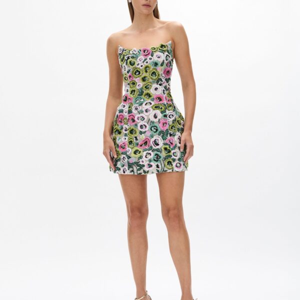 Rachel Gilbert Camden Mini Dress - Rachel Gilbert Multicolour - Australian Luxury Evening Wear at Coveti