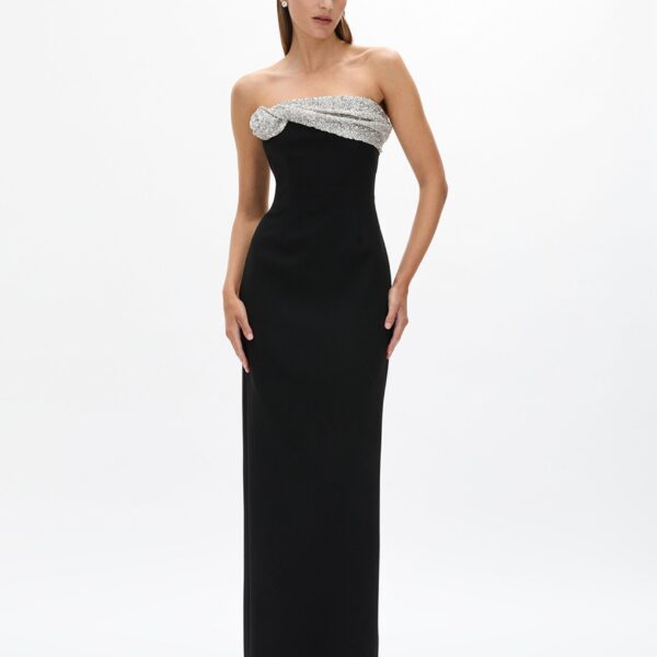 Rachel Gilbert Charlotte Gown - Rachel Gilbert Black - Australian Luxury Evening Wear at Coveti