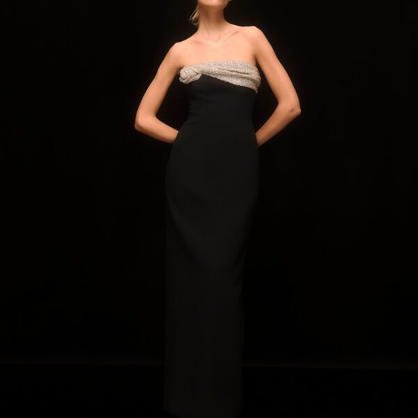 Rachel Gilbert Charlotte Gown - Rachel Gilbert Black - Australian Luxury Evening Wear at Coveti