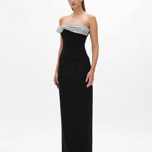 Rachel Gilbert Charlotte Gown - Rachel Gilbert Black - Australian Luxury Evening Wear at Coveti