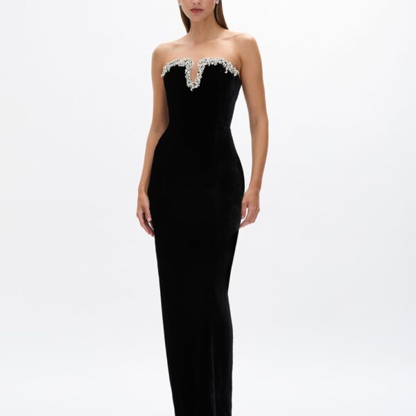 Rachel Gilbert Claudine Gown - Rachel Gilbert Black - Australian Luxury Evening Wear at Coveti