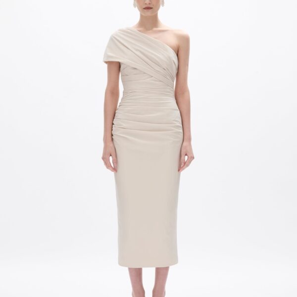 Rachel Gilbert Clay Dress - Rachel Gilbert Beige - Australian Luxury Evening Wear at Coveti