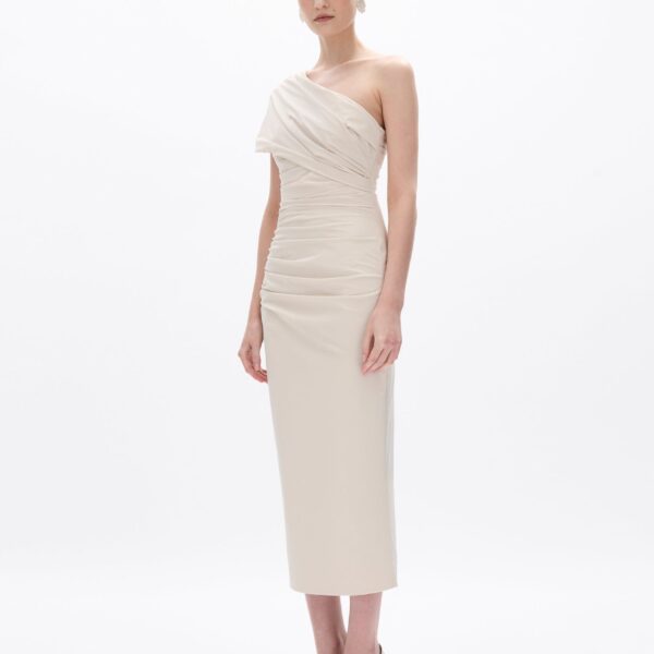 Rachel Gilbert Clay Dress - Rachel Gilbert Beige - Australian Luxury Evening Wear at Coveti
