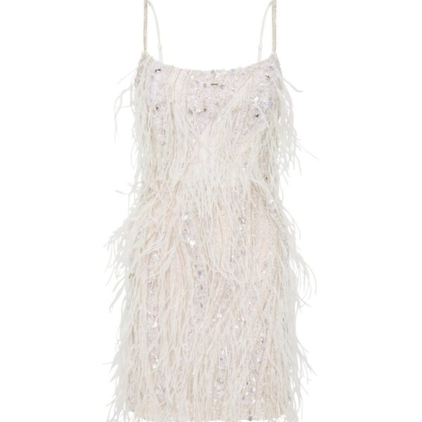Rachel Gilbert Cynthia Mini Dress - Rachel Gilbert Ivory - Australian Luxury Evening Wear at Coveti