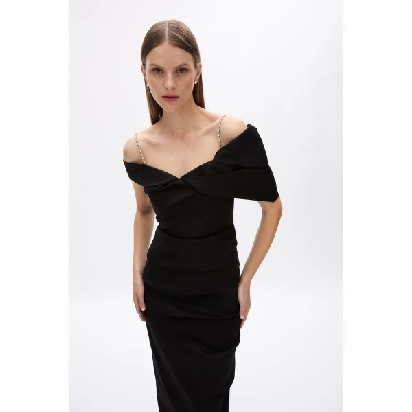 Rachel Gilbert Dahli Gown - Rachel Gilbert Black - Australian Luxury Evening Wear at Coveti