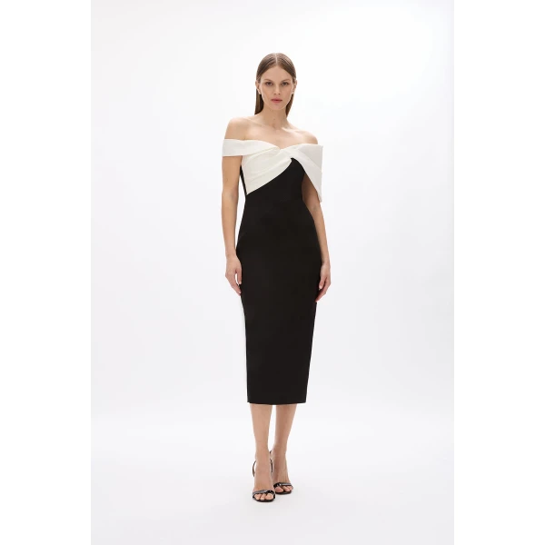 Rachel Gilbert Delila Dress - Rachel Gilbert Black - Australian Luxury Evening Wear at Coveti