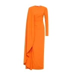 Rachel Gilbert Dion Cape Gown - Rachel Gilbert Orange - Australian Luxury Evening Wear at Coveti