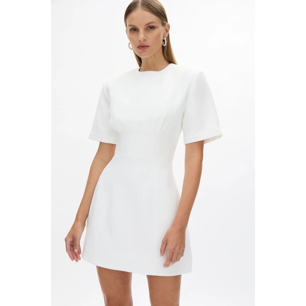 Rachel Gilbert Dover Mini Dress - Rachel Gilbert Ivory - Australian Luxury Evening Wear at Coveti