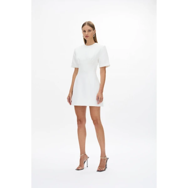 Rachel Gilbert Dover Mini Dress - Rachel Gilbert Ivory - Australian Luxury Evening Wear at Coveti
