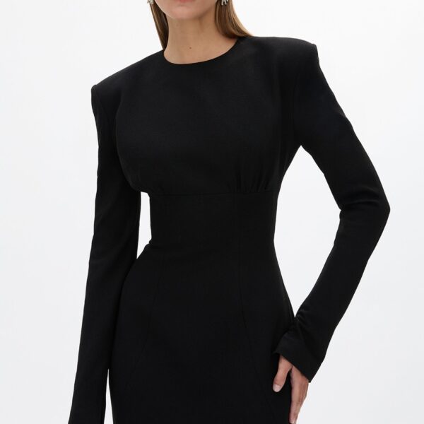 Rachel Gilbert Dover Sleeve Dress - Rachel Gilbert Black - Australian Luxury Evening Wear at Coveti