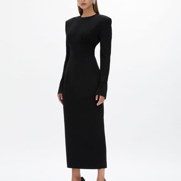 Rachel Gilbert Dover Sleeve Dress - Rachel Gilbert Black - Australian Luxury Evening Wear at Coveti
