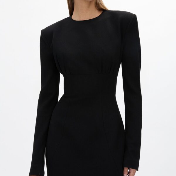 Rachel Gilbert Dover Sleeve Dress - Rachel Gilbert Black - Australian Luxury Evening Wear at Coveti