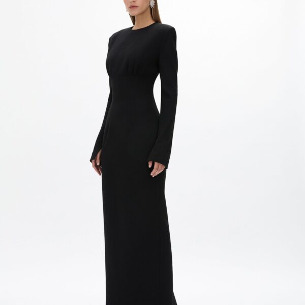 Rachel Gilbert Dover Sleeve Gown - Rachel Gilbert Black - Australian Luxury Evening Wear at Coveti
