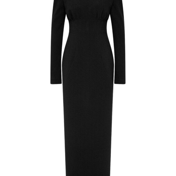 Rachel Gilbert Dover Sleeve Gown - Rachel Gilbert Black - Australian Luxury Evening Wear at Coveti
