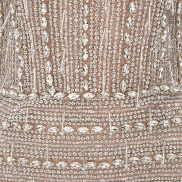 Rachel Gilbert Florentine Mini Dress - Rachel Gilbert Silver - Australian Luxury Evening Wear at Coveti