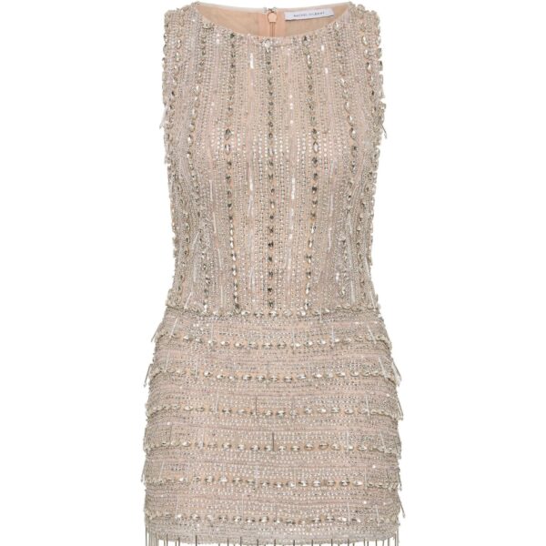 Rachel Gilbert Florentine Mini Dress - Rachel Gilbert Silver - Australian Luxury Evening Wear at Coveti