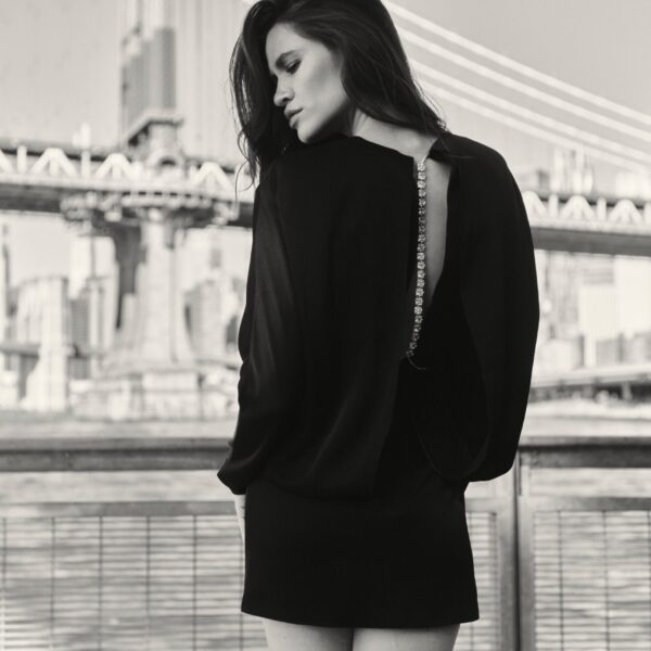 Rachel Gilbert Florida Mini Dress - Rachel Gilbert Black - Australian Luxury Evening Wear at Coveti