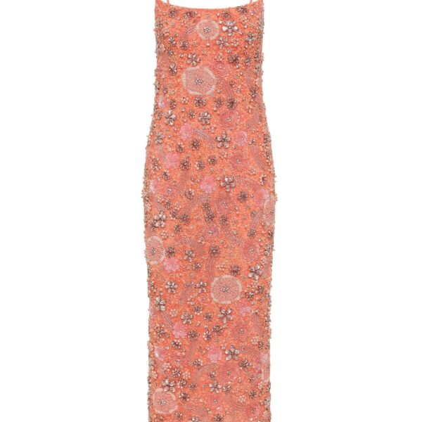 Rachel Gilbert Francesca Flower Gown - Rachel Gilbert Orange - Australian Luxury Evening Wear at Coveti