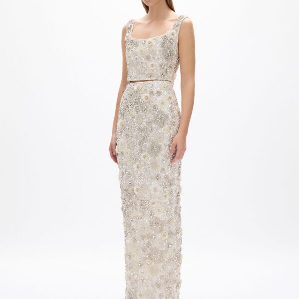 Rachel Gilbert Francesca Skirt - Rachel Gilbert Ivory - Australian Luxury Evening Wear at Coveti