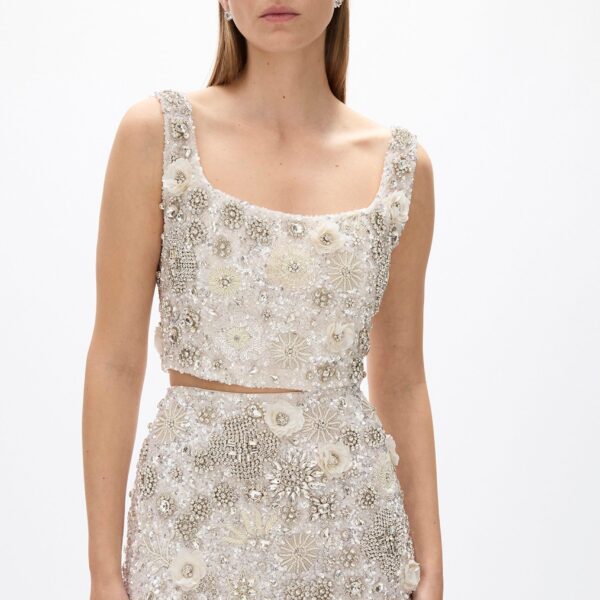 Rachel Gilbert Francesca Skirt - Rachel Gilbert Ivory - Australian Luxury Evening Wear at Coveti