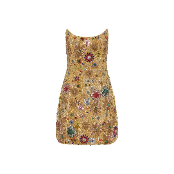 Rachel Gilbert Francesca Strapless Star Mini Dress