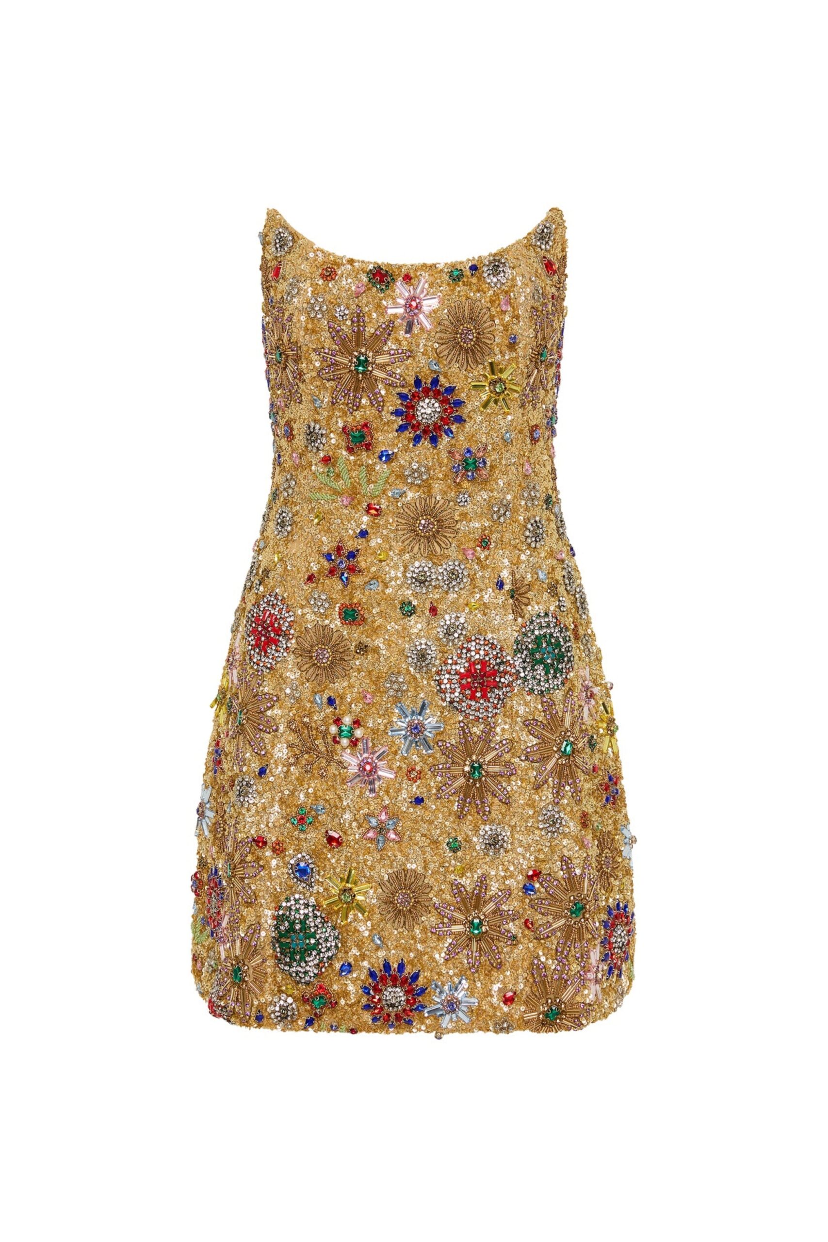 Rachel Gilbert Francesca Strapless Star Mini Dress - Rachel Gilbert Gold - Australian Luxury Evening Wear at Coveti Rachel Gilbert Francesca Strapless Star Mini Dress - Rachel Gilbert Gold - Australian Luxury Evening Wear at Coveti