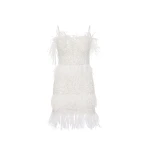 Rachel Gilbert Frenchy Mini Dress - Rachel Gilbert Ivory - Australian Luxury Evening Wear at Coveti