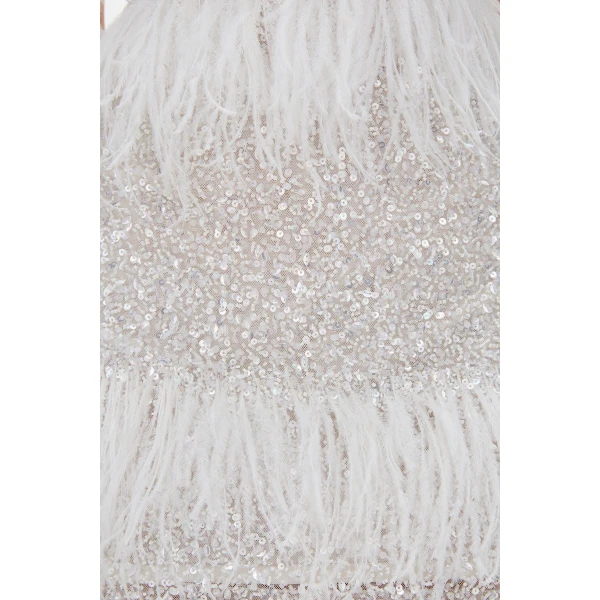 Rachel Gilbert Frenchy Mini Dress - Rachel Gilbert Ivory - Australian Luxury Evening Wear at Coveti