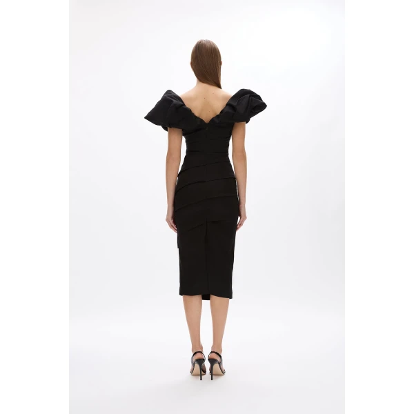 Rachel Gilbert Frey Dress - Rachel Gilbert Black - Australian Luxury Evening Wear at Coveti