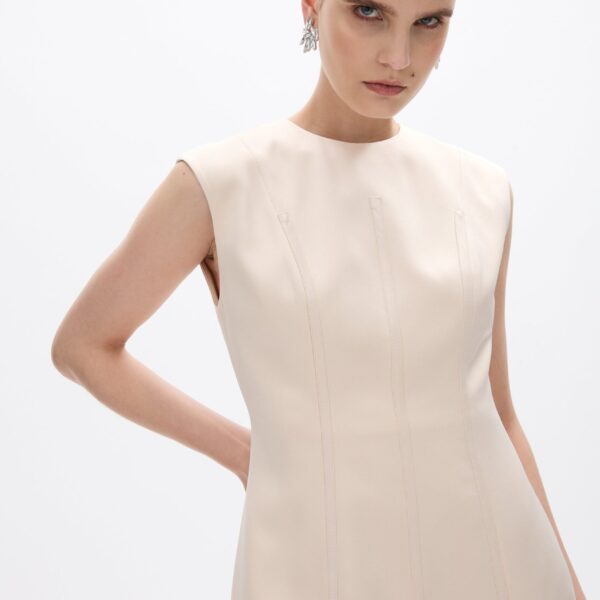 Rachel Gilbert Hallie Mini Dress - Rachel Gilbert Beige - Australian Luxury Evening Wear at Coveti