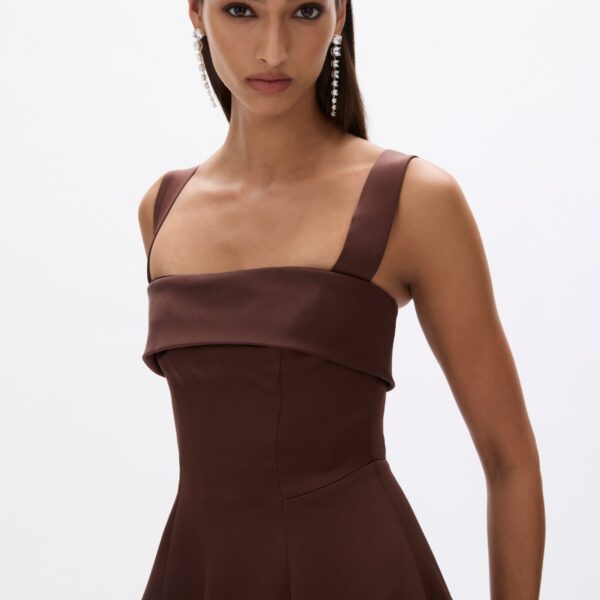 Rachel Gilbert Hallie Strap Gown - Rachel Gilbert Brown - Australian Luxury Evening Wear at Coveti