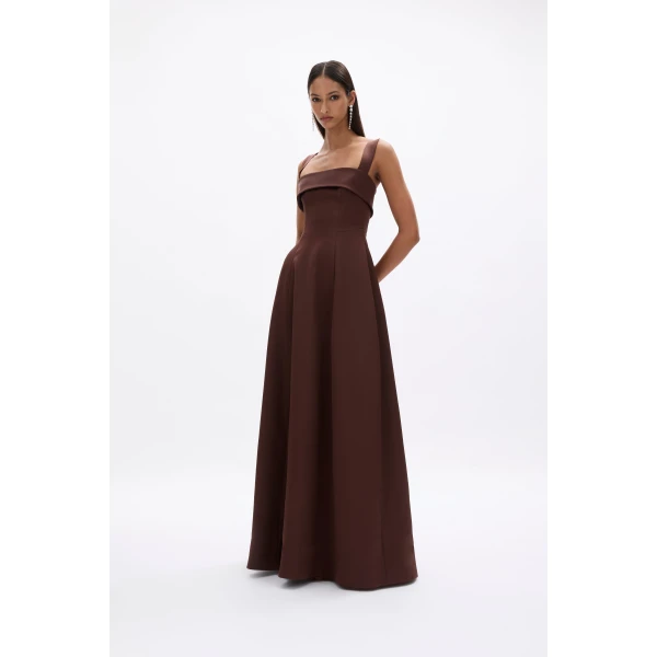 Rachel Gilbert Hallie Strap Gown, view 4