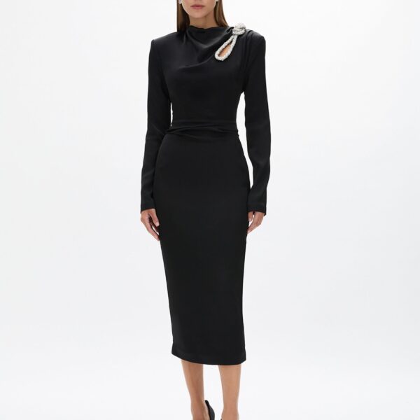 Rachel Gilbert Henrietta Dress - Rachel Gilbert Black - Australian Luxury Evening Wear at Coveti