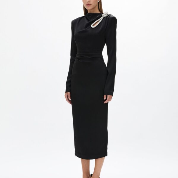 Rachel Gilbert Henrietta Dress - Rachel Gilbert Black - Australian Luxury Evening Wear at Coveti