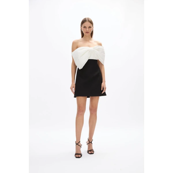 Rachel Gilbert Kace Mini Dress - Rachel Gilbert Black - Australian Luxury Evening Wear at Coveti