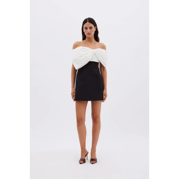 Rachel Gilbert Kace Mini Dress - Rachel Gilbert Black - Australian Luxury Evening Wear at Coveti