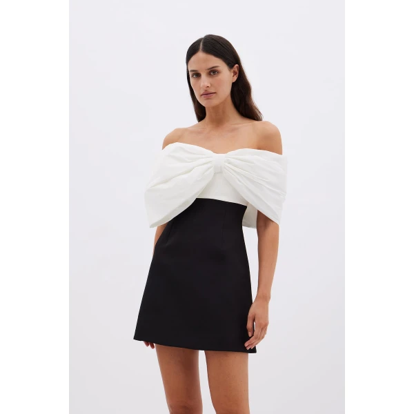 Rachel Gilbert Kace Mini Dress - Rachel Gilbert Black - Australian Luxury Evening Wear at Coveti